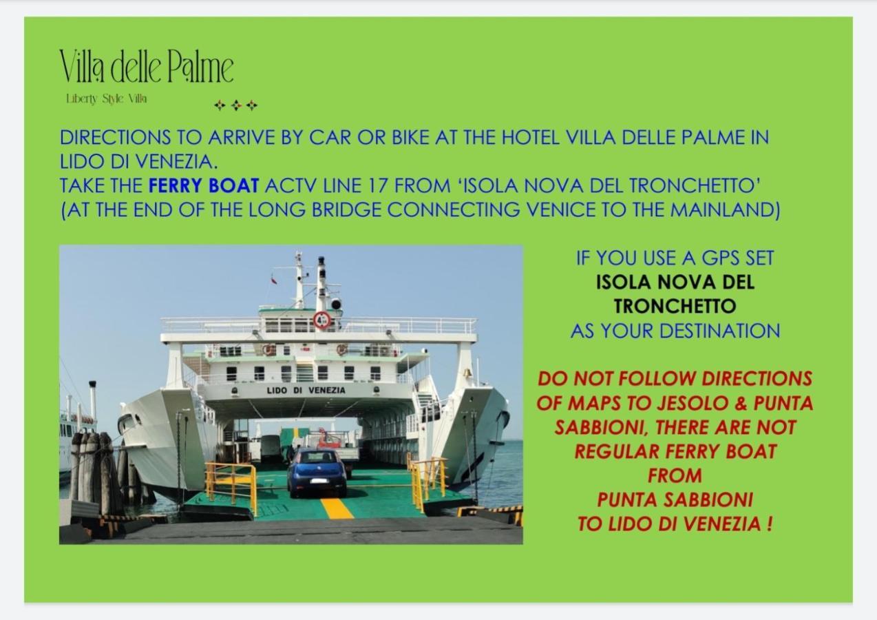 Hotel Villa Delle Palme Lido di Venezia Exterior foto